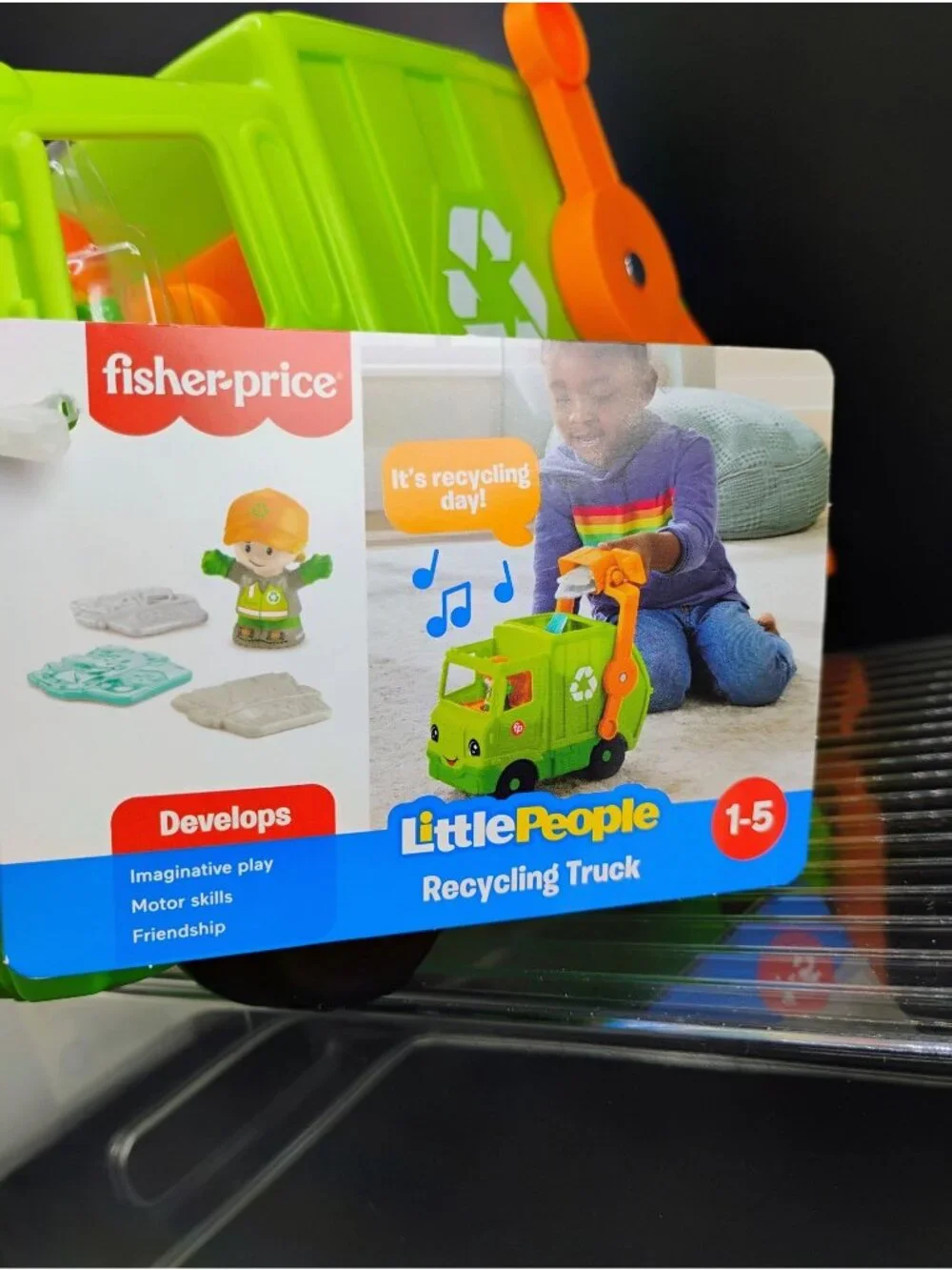 Fisher-Price Little People Recycling Truck With Sounds & Accessories 1–5 Years